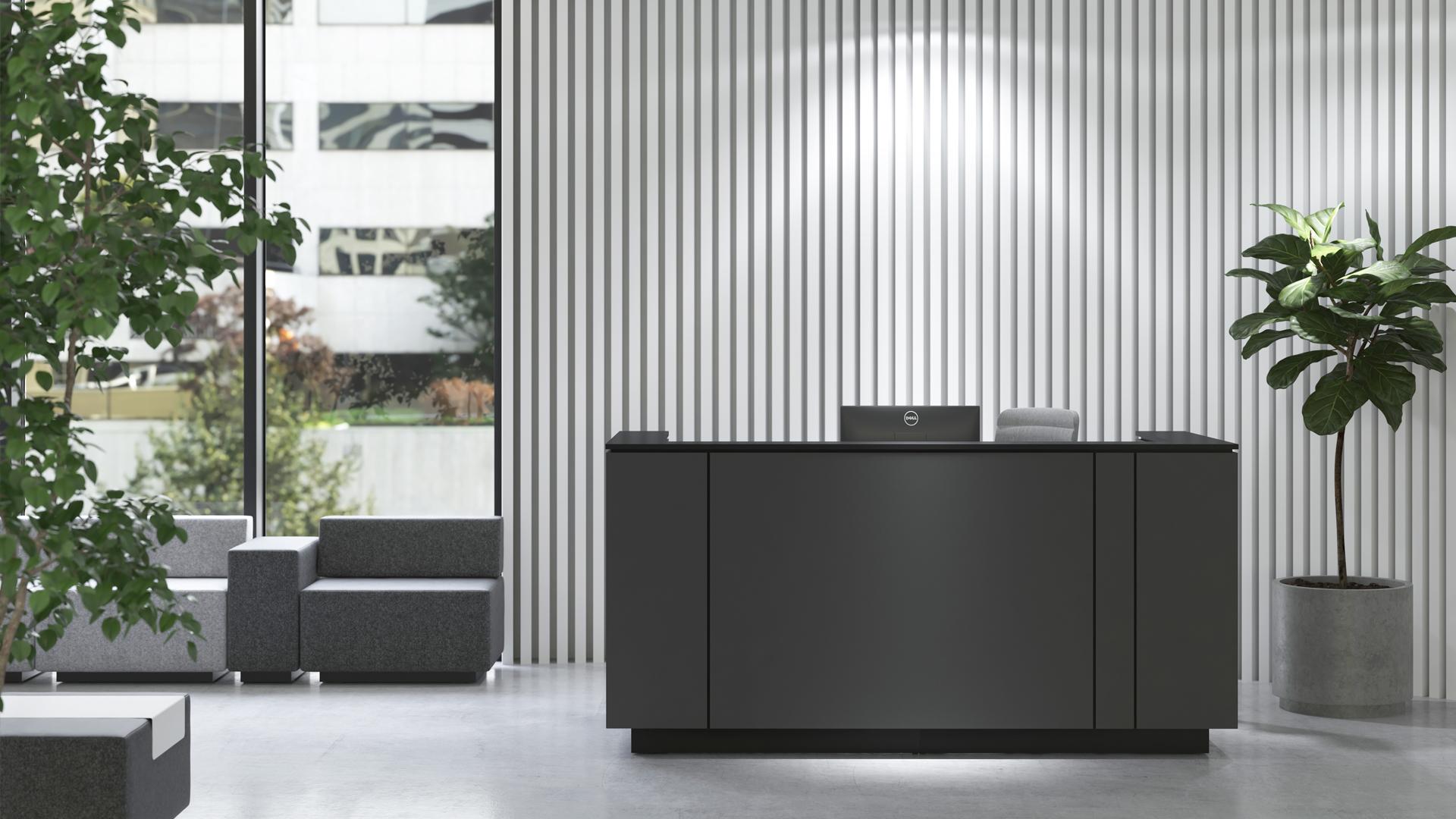 Recepcijas lete ICE, M1 - balts melamīns, M1 - balts melamīns, M1 - balts melamīns, 2204x1022