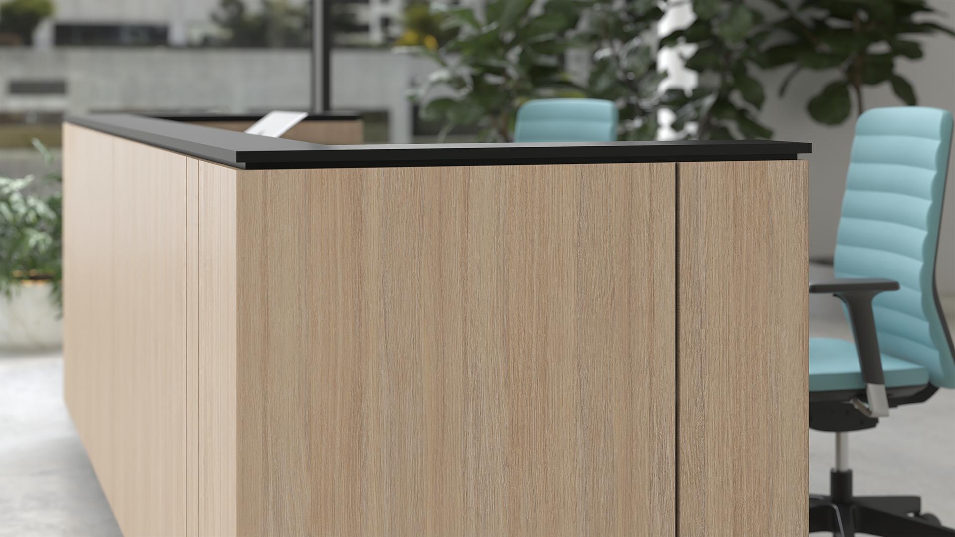 Recepcijas lete ICE, M1 - balts melamīns, M1 - balts melamīns, M1 - balts melamīns, 2204x1022