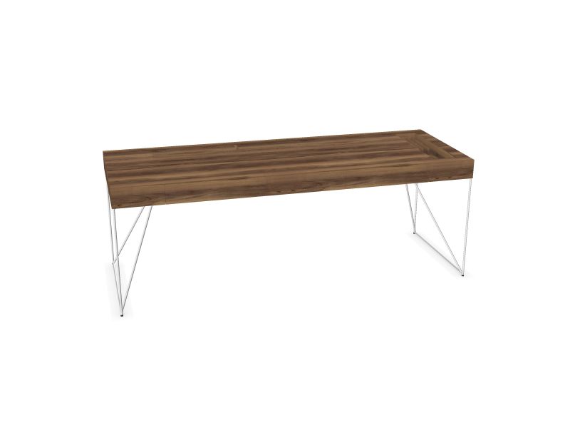 Vadītāja galds AIR Executive, RR - valriekstu krāsas finieris, E - balts