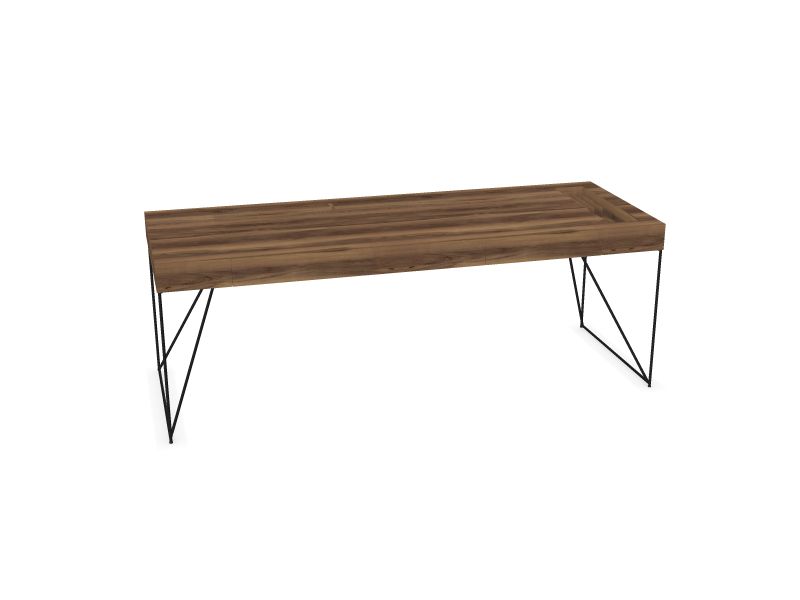 Vadītāja galds AIR Executive, RR - valriekstu krāsas finieris, A - Melns