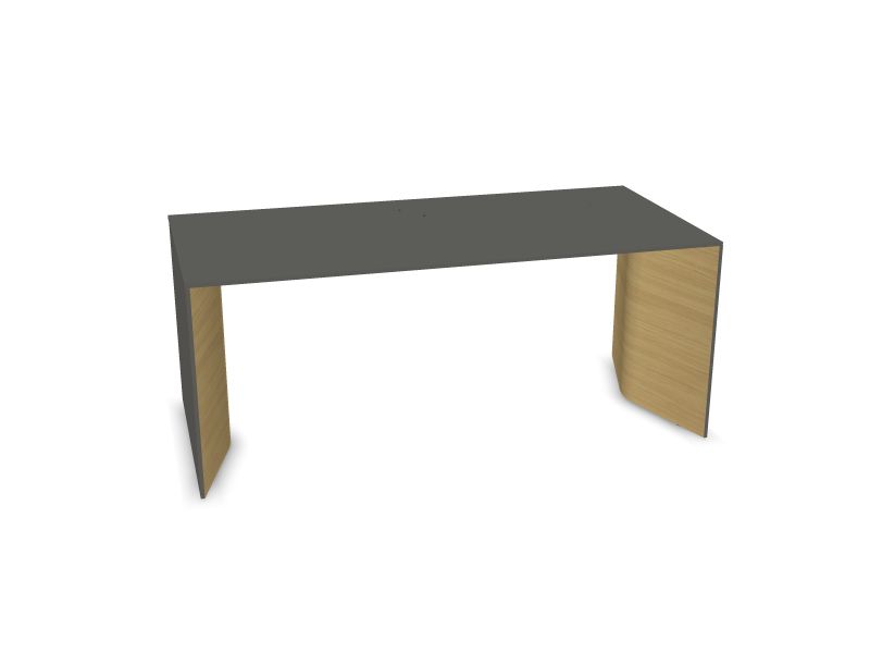 Vadītāja galds MOVE & LEAD, AA - ozola finieris, 1800x850, H17B03 - pelēks HPL /pelēks