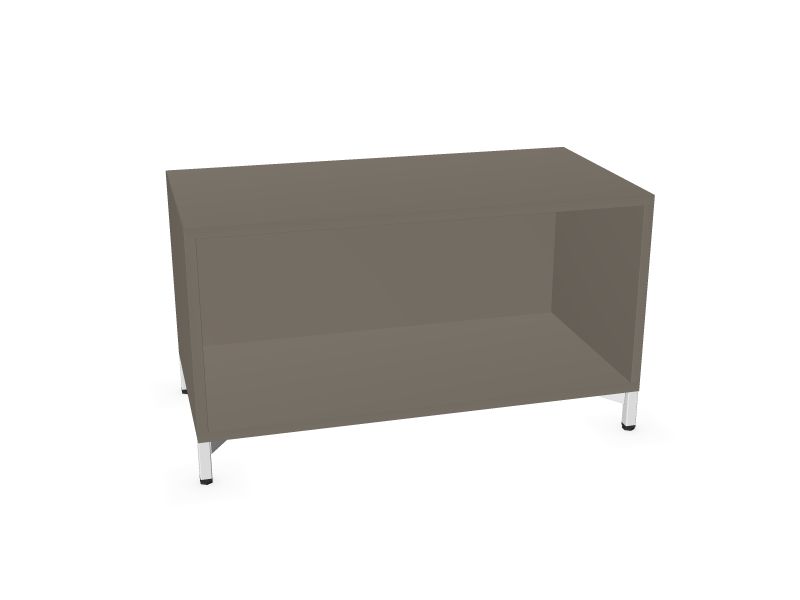 NewCabinets CHOICE plaukts C1N080, N2 - pelēks kubanīta melamīns, 800x400