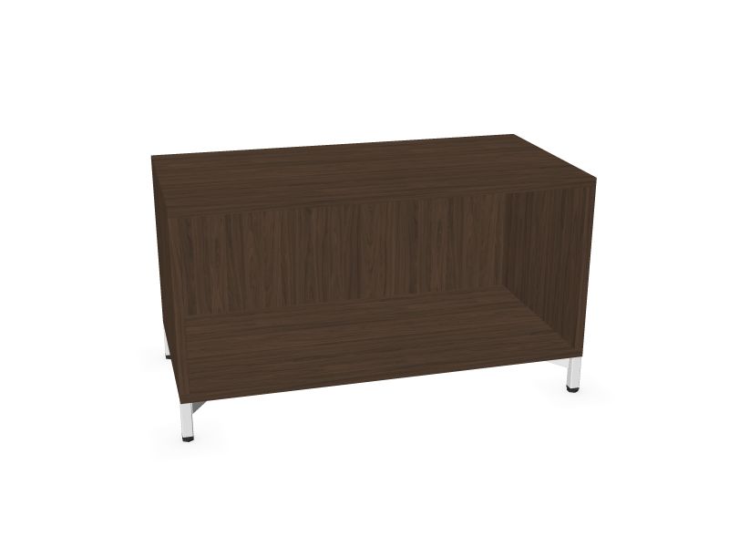 NewCabinets CHOICE plaukts C1N080, D4 – tumšs melamīna valrieksts, 800x400