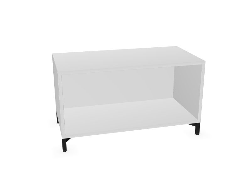 NewCabinets CHOICE plaukts C1N080, M1 - balts melamīns, 800x400