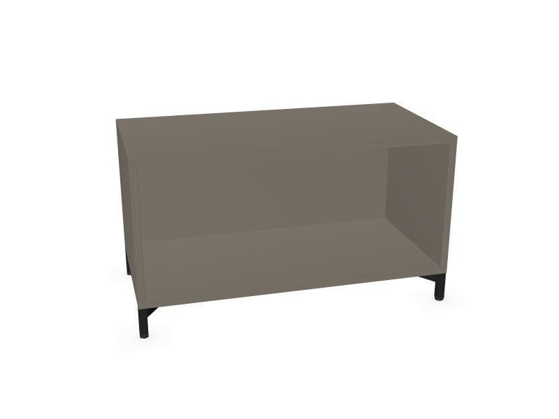 NewCabinets CHOICE plaukts C1N080, N2 - pelēks kubanīta melamīns, 800x400