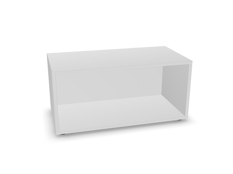 NewCabinets CHOICE plaukts C1N080, M1 - balts melamīns, 800x400