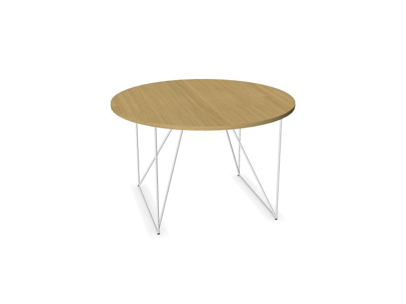 Apaļš konferenču galds AIR (6 vietas), AA - ozola finieris, E - balts