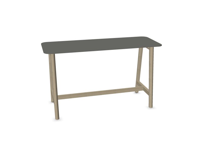 Augstais galds NOVA Wood, W2 - gaiši pelēki krāsoti pelni, H17B03 - pelēks HPL /pelēks, 1800x700