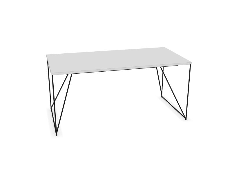 Datorgalds AIR, M1 - balts melamīns, A - Melns, 1600x800