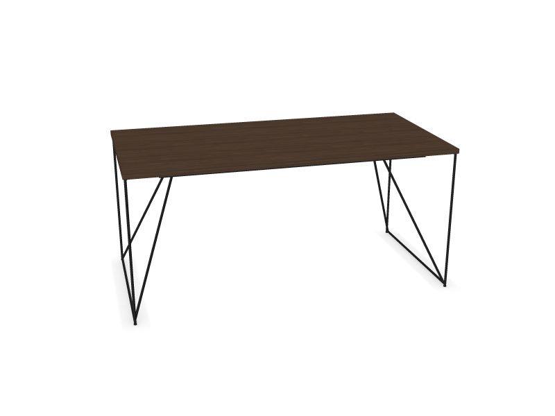 Datorgalds AIR, D4 - tumšs melamīna valrieksts, A - Melns, 1600x800