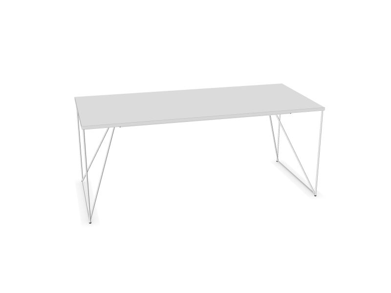 Datorgalds AIR, M1 - balts melamīns, E - balts, 1800x800