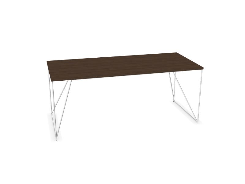 Datorgalds AIR, D4 - tumšs melamīna valrieksts, E - balts, 1800x800