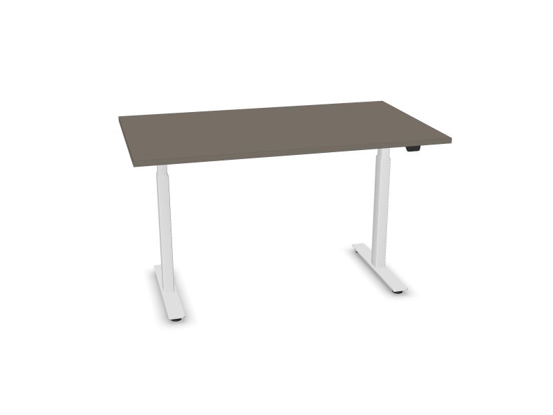 Elektriski regulējams galds B-ACTIVE, N2 - pelēks kubīts, E - balts, 1400x800
