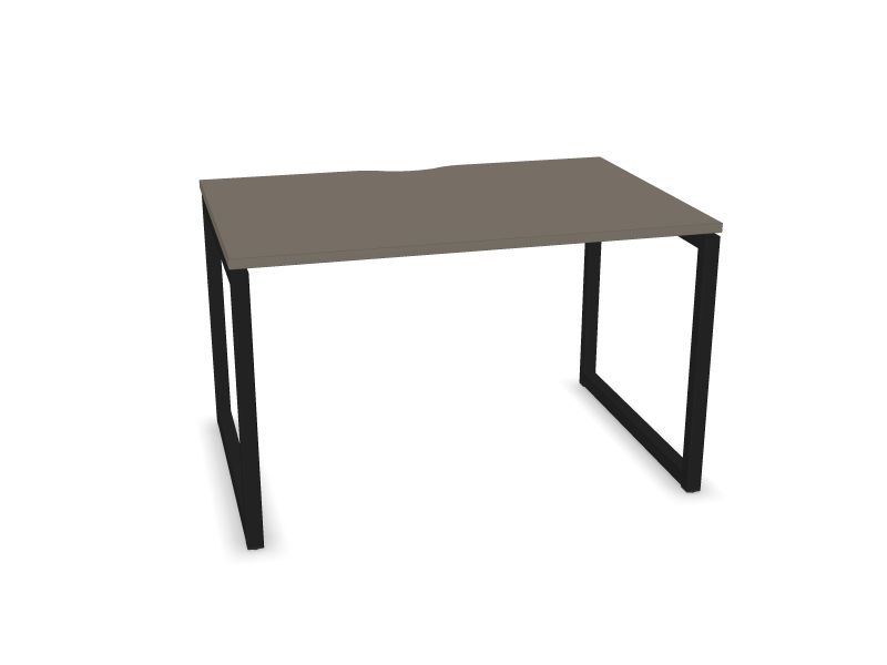 Datorgalds NOVA O, N2 - pelēks kubīta melamīns, A - Melns, 1200x800