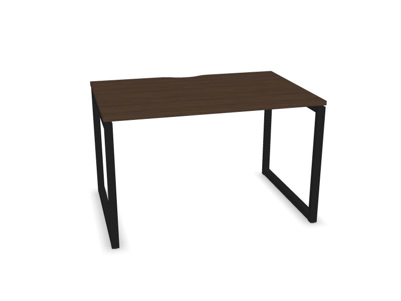 Datorgalds NOVA O, D4 - tumšs melamīna valrieksts, A - Melns, 1200x800