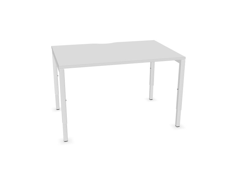 Datorgalds NOVA H, M1 - balts melamīns, E - balts, 1200x800