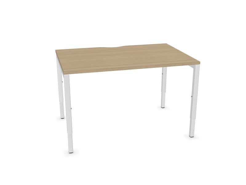 Datorgalds NOVA H, D1 - balināts ozola melamīns, E - balts, 1200x800