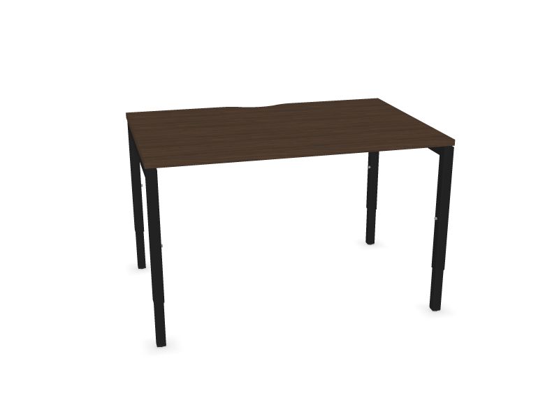 Datorgalds NOVA H, D4 - tumšs melamīna valrieksts, A - Melns, 1200x800