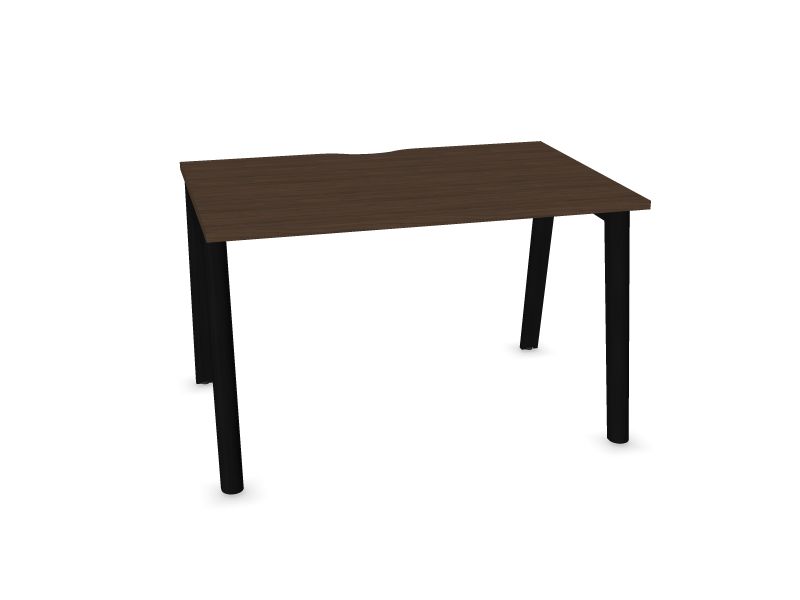 Datorgalds NOVA WOOD, W3 - pelni melnā krāsā, D4 - tumšs melamīna valrieksts, 1200x800