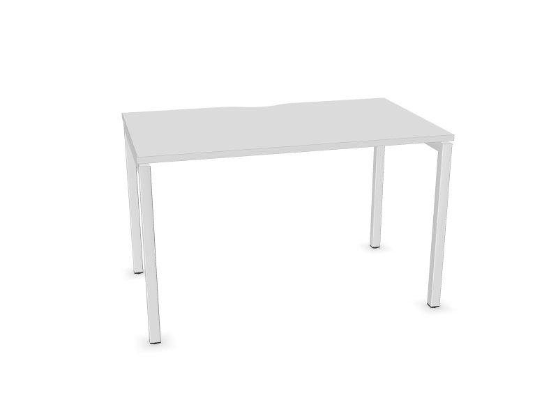 Datorgalds NOVA U, M1 - balts melamīns, E - balts, 1200x700