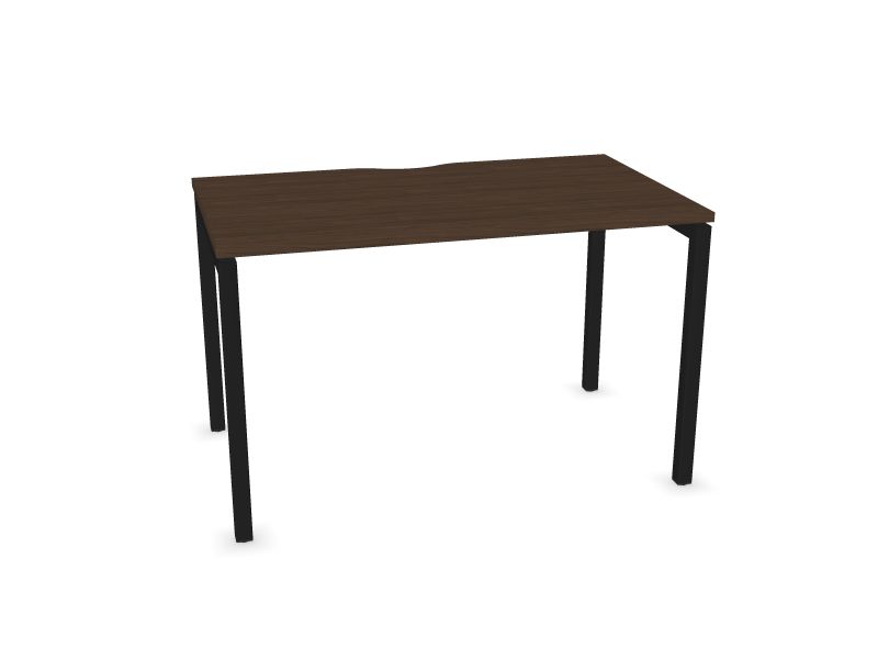 Datorgalds NOVA U, D4 - tumšs melamīna valrieksts, A - Melns, 1200x700