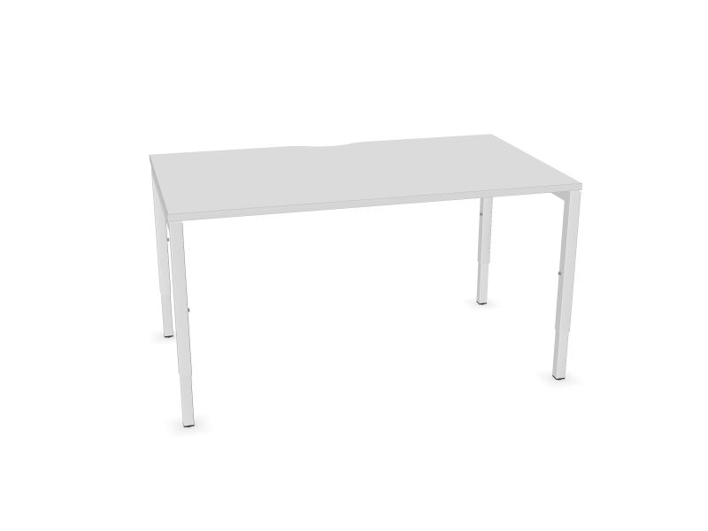 Datorgalds NOVA H, M1 - balts melamīns, E - balts, 1400x800