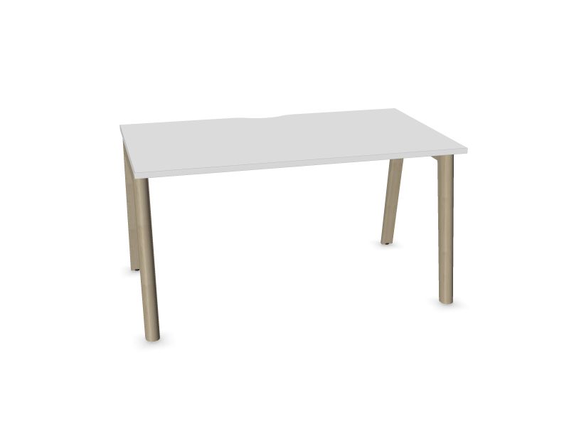 Datorgalds NOVA WOOD, W2 - gaiši pelēki krāsoti pelni, M1 - balts melamīns, 1400x800