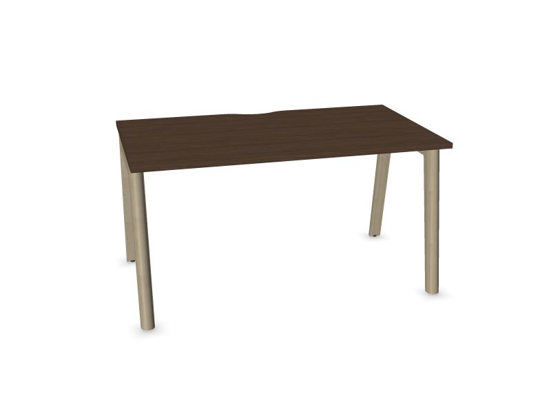 Datorgalds NOVA WOOD, W2 - gaiši pelēki krāsoti pelni, D4 - tumšs melamīna valrieksts, 1400x800