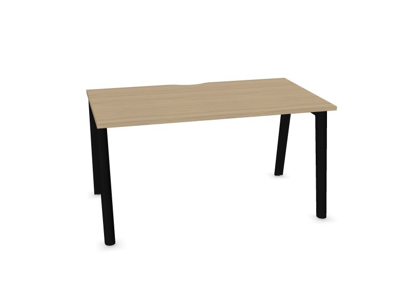 Datorgalds NOVA WOOD, W3 - pelni melnā krāsā, D1 - balināts ozola melamīns, 1400x800