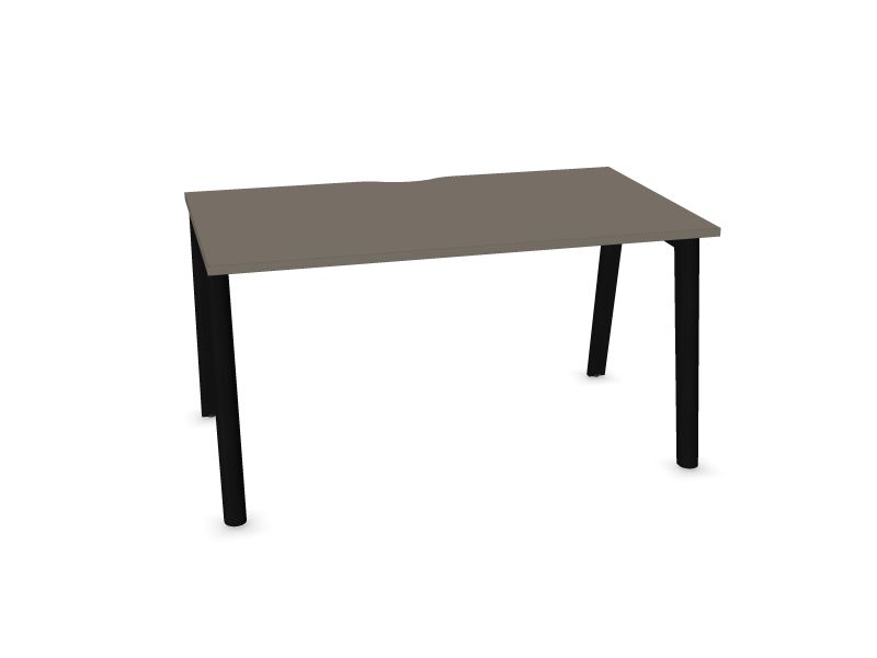 Datorgalds NOVA WOOD, W3 - pelni melnā krāsā, N2 - pelēks kubīta melamīns, 1400x800