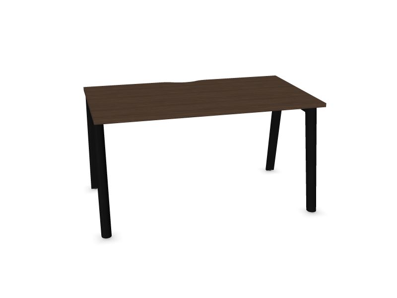 Datorgalds NOVA WOOD, W3 - pelni melnā krāsā, D4 - tumšs melamīna valrieksts, 1400x800