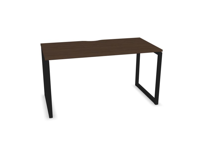 Datorgalds NOVA O, D4 - tumšs melamīna valrieksts, A - Melns, 1400x700