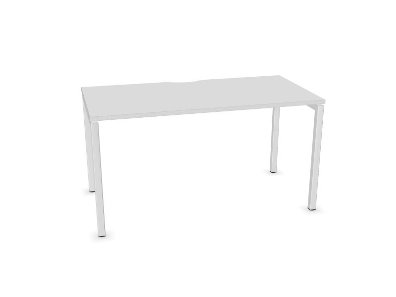 Datorgalds NOVA U, M1 - balts melamīns, E - balts, 1400x700