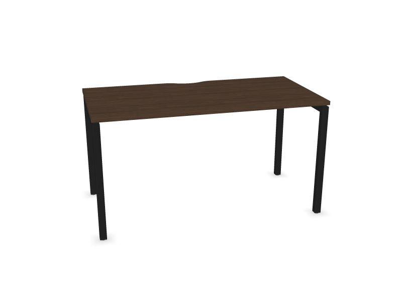 Datorgalds NOVA U, D4 - tumšs melamīna valrieksts, A - Melns, 1400x700