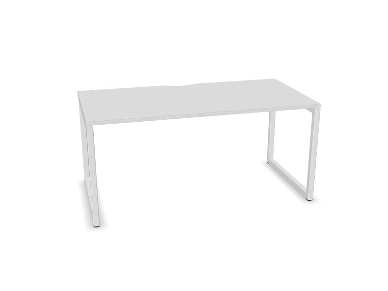 Datorgalds NOVA O, M1 - balts melamīns, E - balts, 1600x800