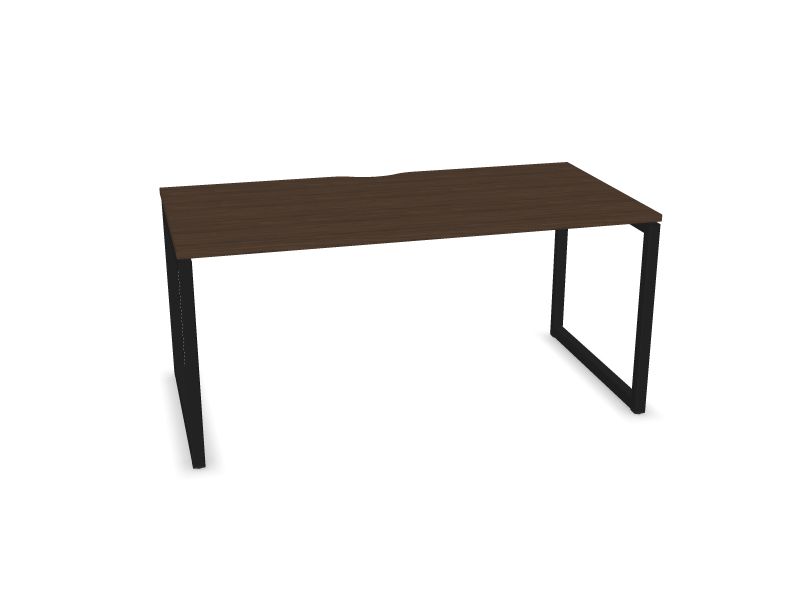 Datorgalds NOVA O, D4 - tumšs melamīna valrieksts, A - Melns, 1600x800