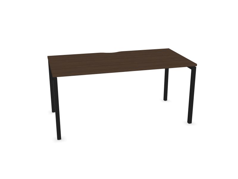 Datorgalds NOVA U, D4 - tumšs melamīna valrieksts, A - Melns, 1600x800