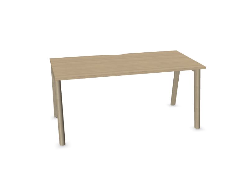 Datorgalds NOVA WOOD, W2 - gaiši pelēki krāsoti pelni, D1 - balināts ozola melamīns, 1600x800