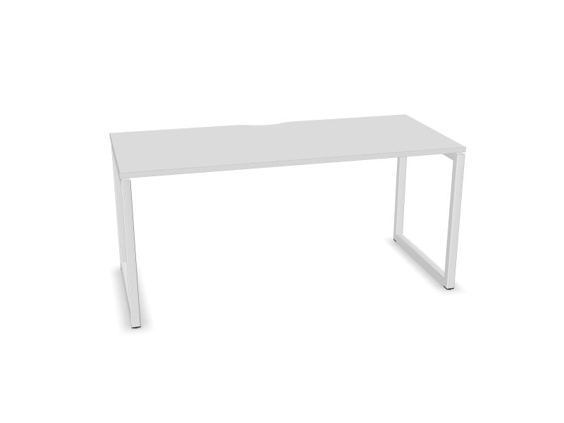 Datorgalds NOVA O, M1 - balts melamīns, E - balts, 1600x700