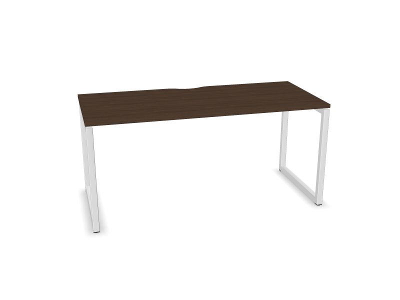 Datorgalds NOVA O, D4 - tumšs melamīna valrieksts, E - balts, 1600x700