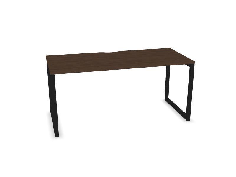 Datorgalds NOVA O, D4 - tumšs melamīna valrieksts, A - Melns, 1600x700