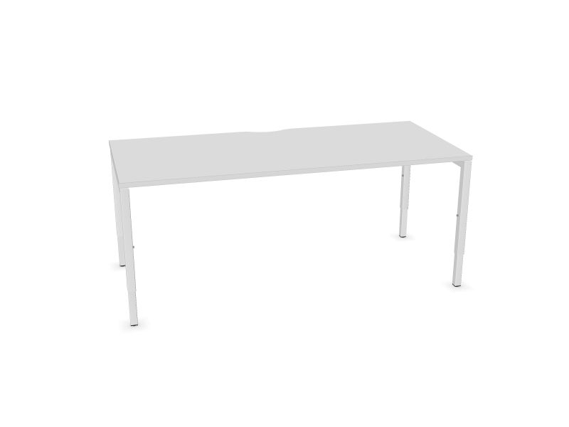 Datorgalds NOVA H, M1 - balts melamīns, E - balts, 1800x800