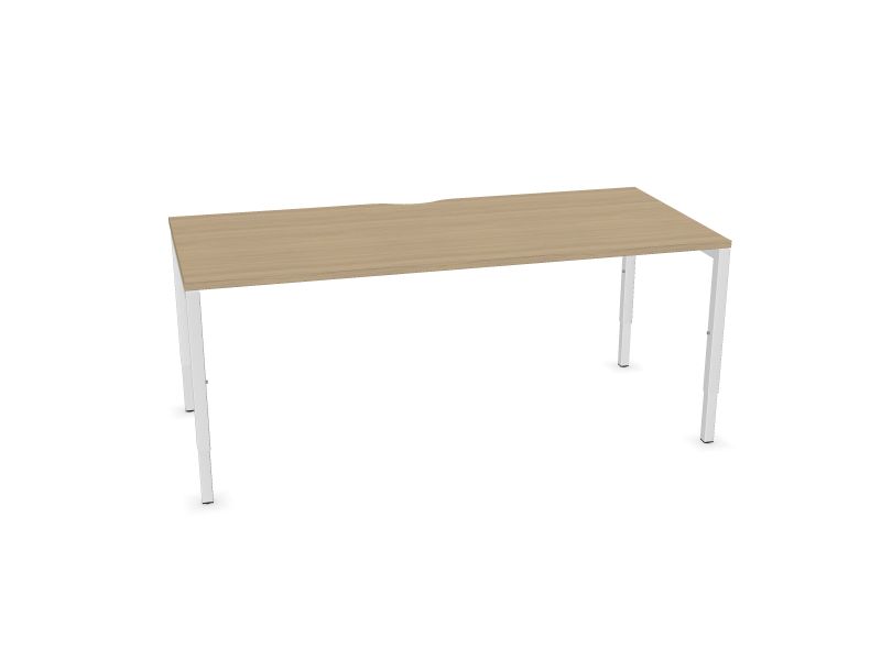 Datorgalds NOVA H, D1 - balināts ozola melamīns, E - balts, 1800x800