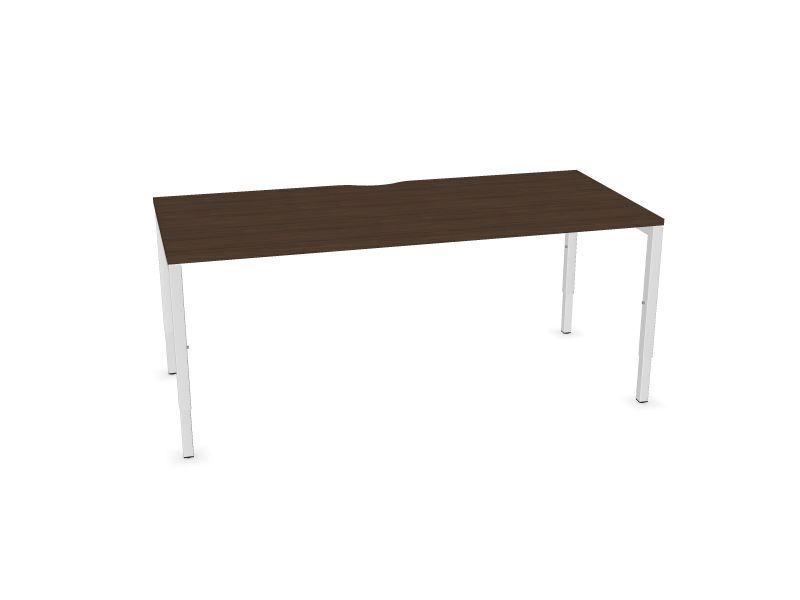 Datorgalds NOVA H, D4 - tumšs melamīna valrieksts, E - balts, 1800x800