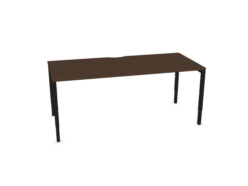 Datorgalds NOVA H, D4 - tumšs melamīna valrieksts, A - Melns, 1800x800