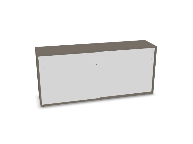 NOVA BASIC sliding door, N2 - Cubanit grey melamine, 1640x400x740