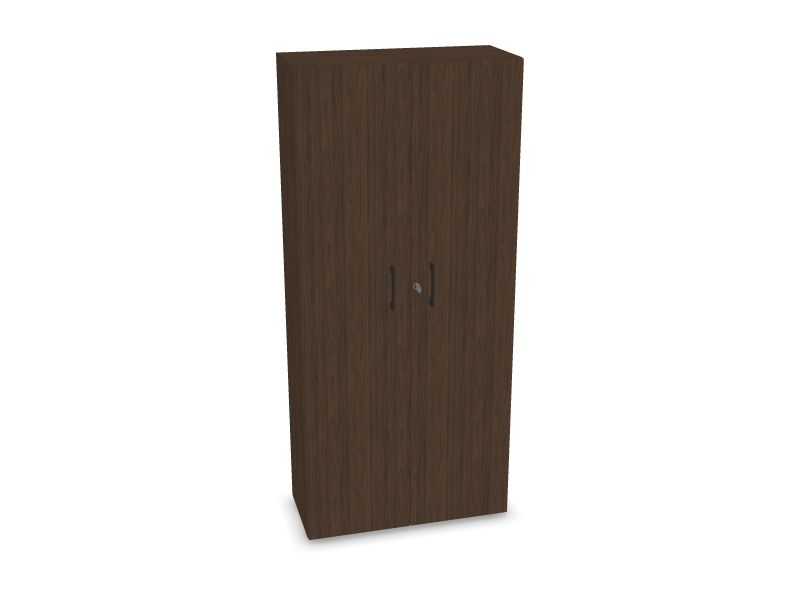 NOVA BASIC Cabinet w/lock DNE503, D4 – tumšā valrieksta melamīns, 800x360x1795