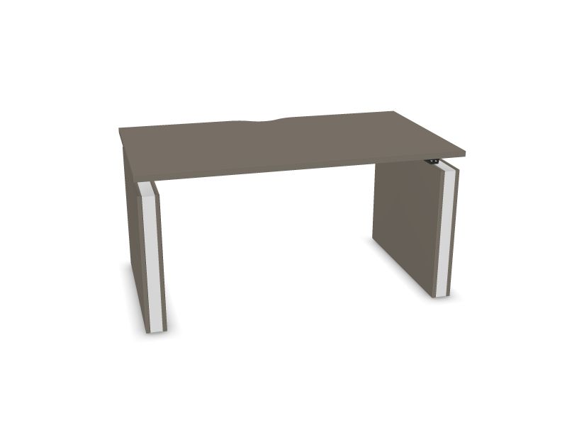 Elektriski regulējams galds MOTION, N2 - pelēks kubīta melamīns, E - balts, 1400x800