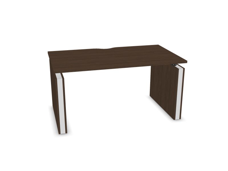 Elektriski regulējams galds MOTION, D4 - tumšs melamīna valrieksts, E - balts, 1400x800