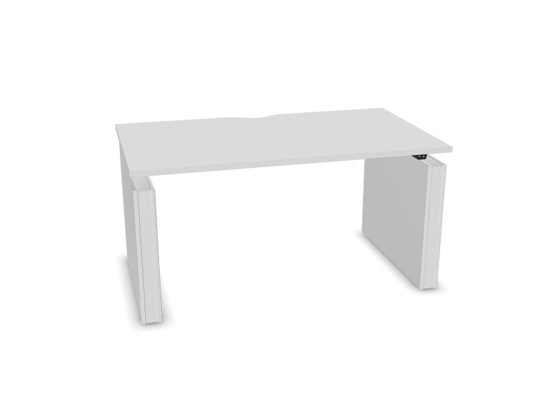 Elektriski regulējams galds MOTION, M1 - balts melamīns, E - balts, 1400x800